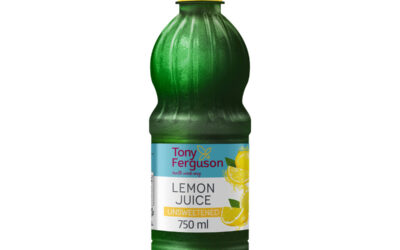 Tony Ferguson Unsweetened Lemon Juice - 750ml