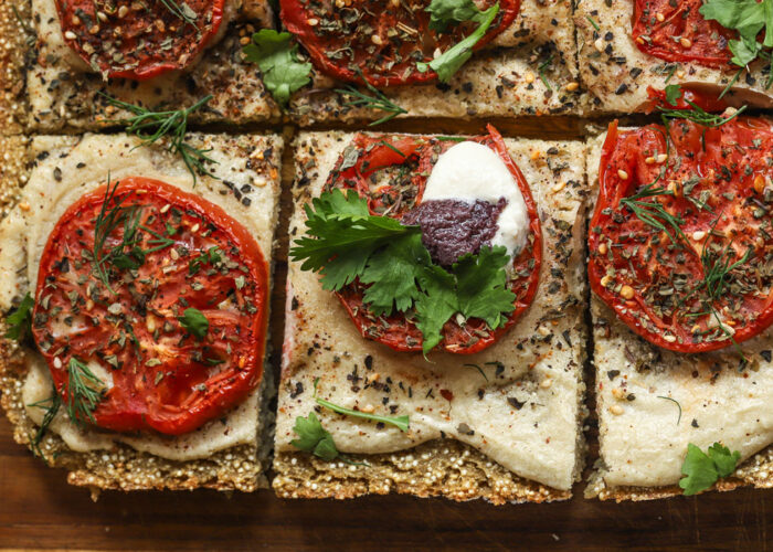 Plant-Based Quinoa Pizza
